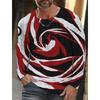 Simple Men's Sports Quick-drying Long-sleeved T-shirt 3D Printing New Sports Men's Autumn Casual Round Neck Men's Clothing Tops