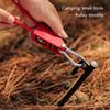 4pcs Reflective Camping Rope Heavy Duty Tent Guy Rope with Pulley Outdoor Tent Guide Cord with Adjuster Easy To Use