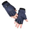 Mens Fleece Half Finger Gloves With Touch Screen For Commute And Active Outdoor Use