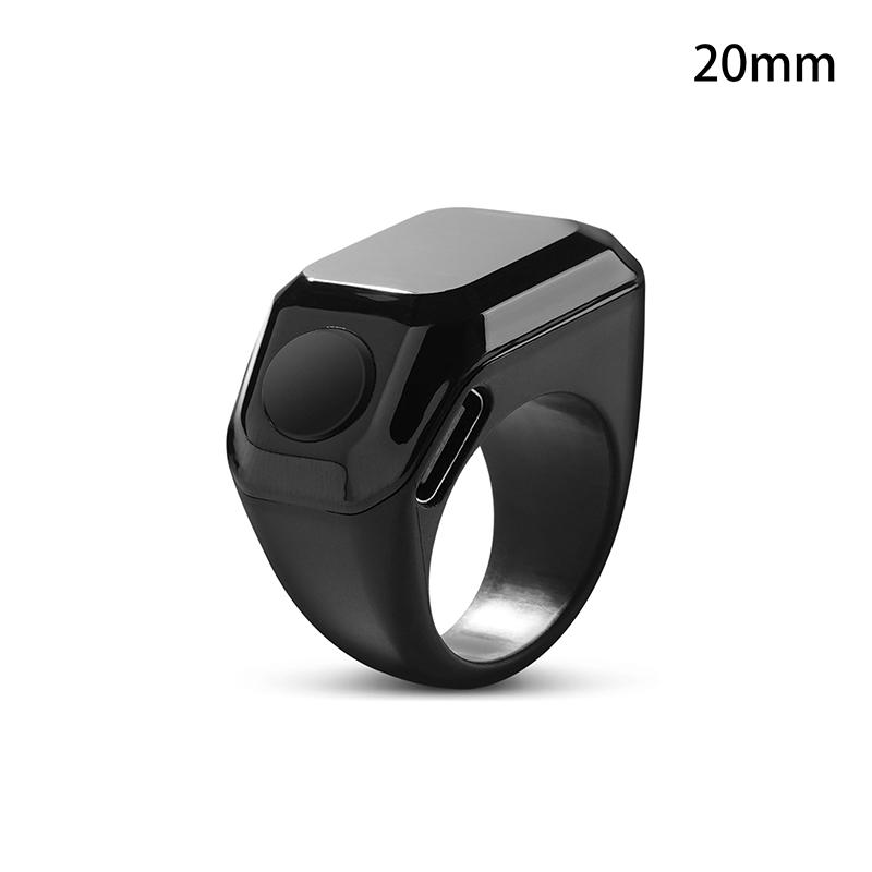 Cyfrowy Bluetooth Licznik na Palec z Wyświetlaczem OLED Cichy Dotykowy Mini Licznik do Fitnessu Golfa z Możliwością Ładowania przez USB-C