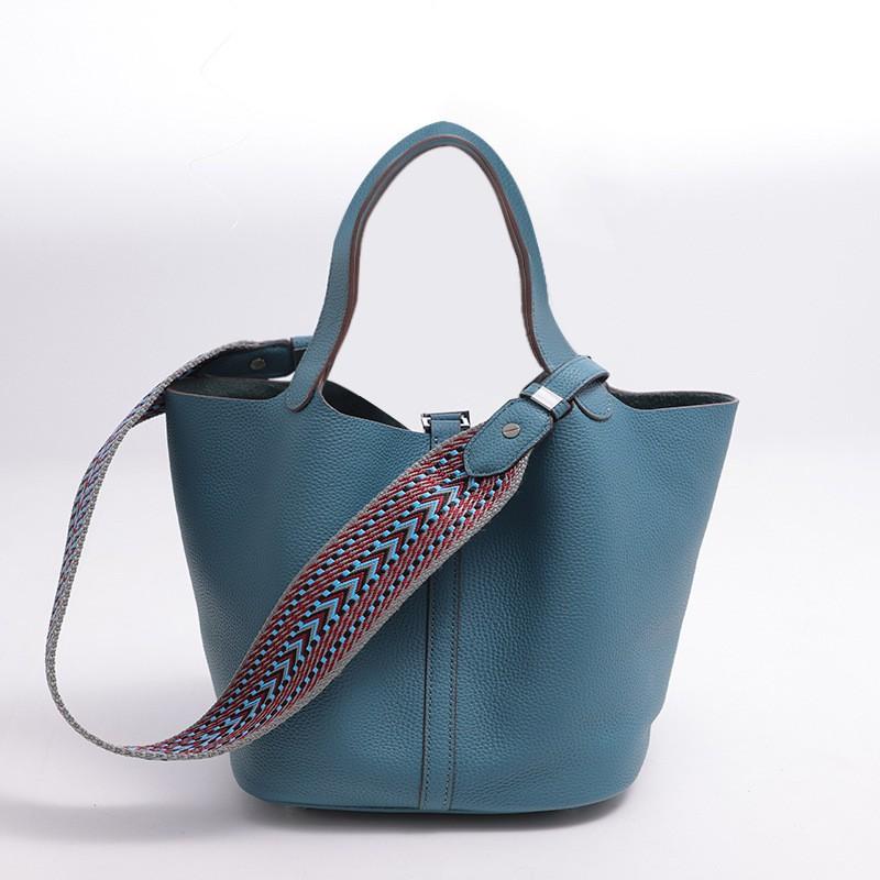 Full first layer togo cowhide women's handbag bag genuine leather vegetable basket bucket bag simple versatile bag