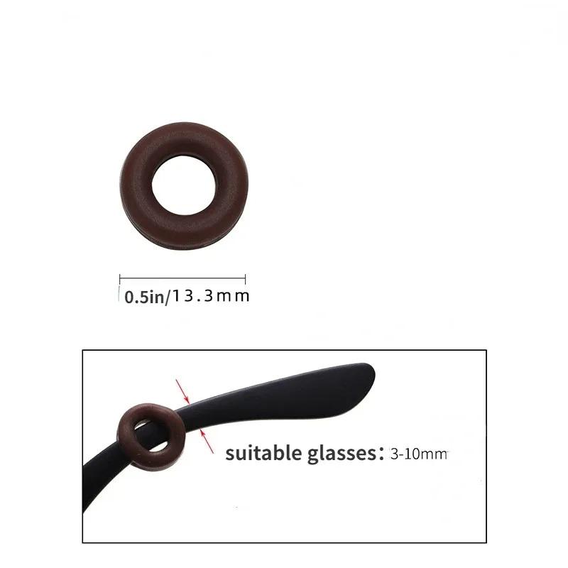 1-10pairs Silicone Mini Glasses Anti Slip Round Ear Fastener Eyeglass Invisible Grip Temple Tip Holder Spectacle Eyewear Frame