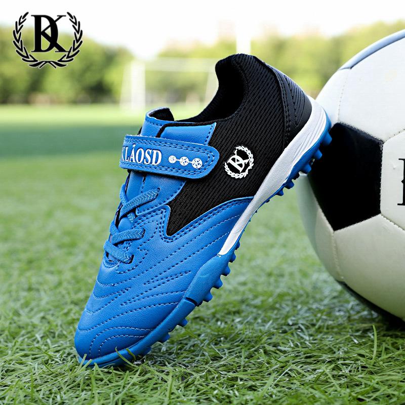 Velcro children's football shoes men's high quality male and female students TF broken nails professional game training shoes