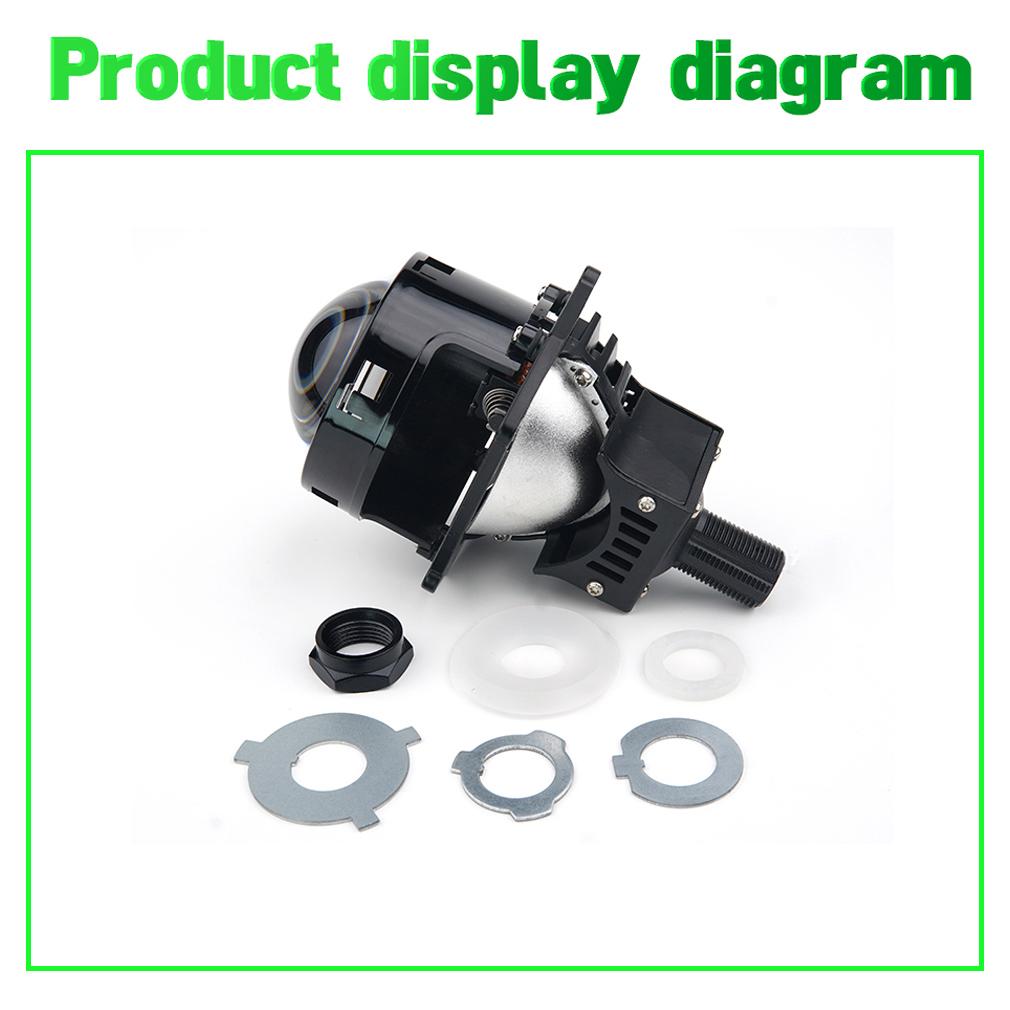 2 st 3,0 tums Bi LED-projektorlins Haloljus H4 H7 9005 HB3 9006 HB4 Bilstrålkastare Hella 3R Änglaögon Hög-Lågstråle LED Autolampssatser