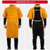 Leather Suede Electric Welding Protective Suit Anti-fire Scald Proof Flame Retardant Heat Insulation Clothing Work Apron