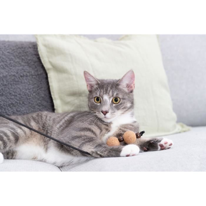 Canne À Pêche Pour Chat - Trixie - CityStyle - Boules En Bois/feutre - Taille Unique - Mixte