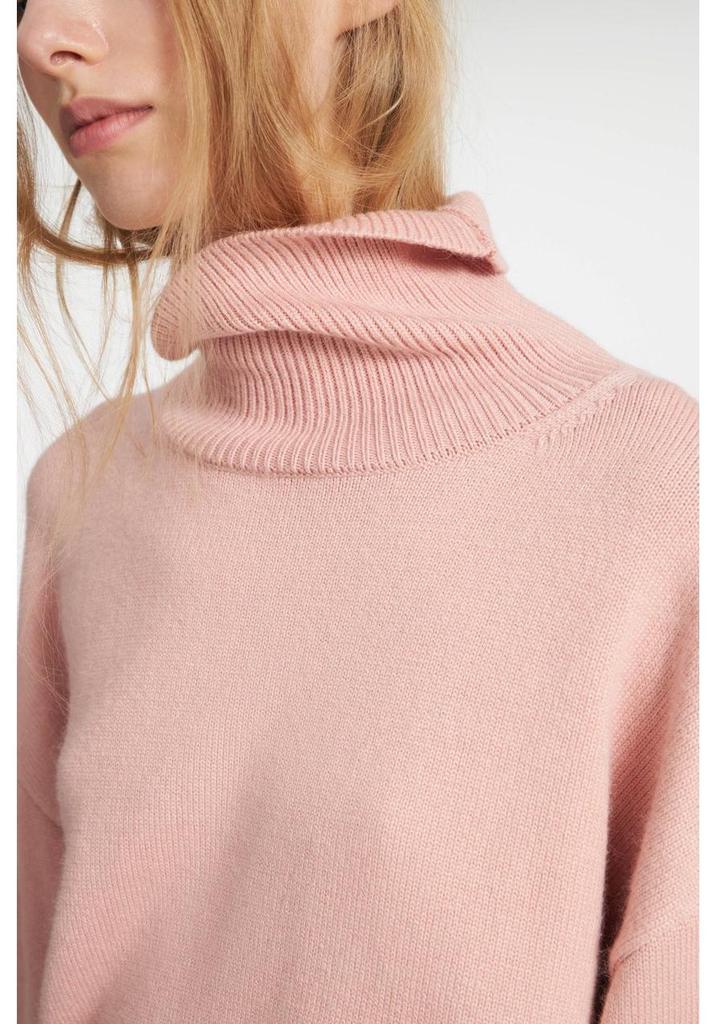 European & American Style Women's High Neck Knit Sweater - Loose Fit, Autumn/Winter