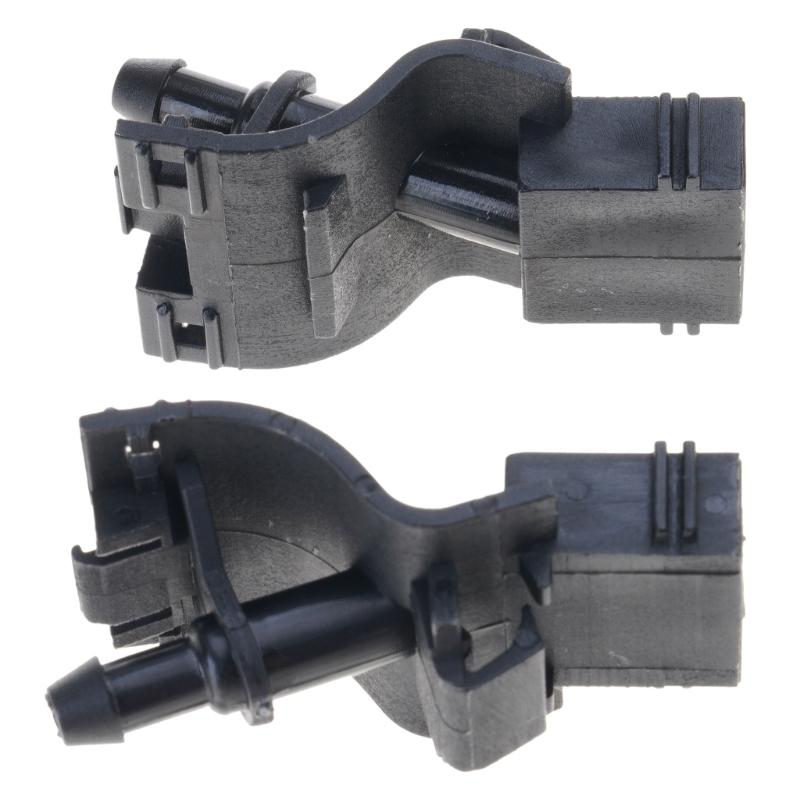 

A Pair Windshield Wiper Spray Jet Replacement ABS Nozzles for Corolla 2006-2015 1