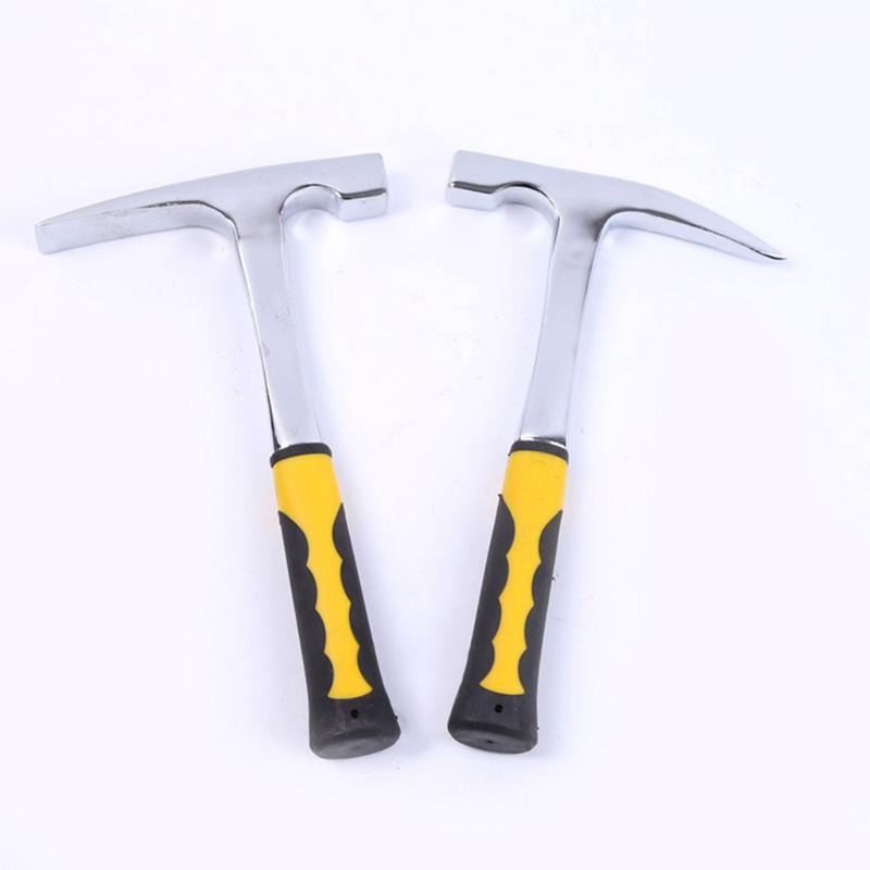Rock Pick Hammer Brick Hammer Steel Geologist's Hammer Used For Mining & Geological Exploration Manual Hand Tool