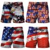 Boxshorts Hosen USA Amerika Flagge 3D-Druck Training MMA Unisex Männer Frauen Schnelltrocknend Fitness Gym Sport Workout Lässige Streetwear