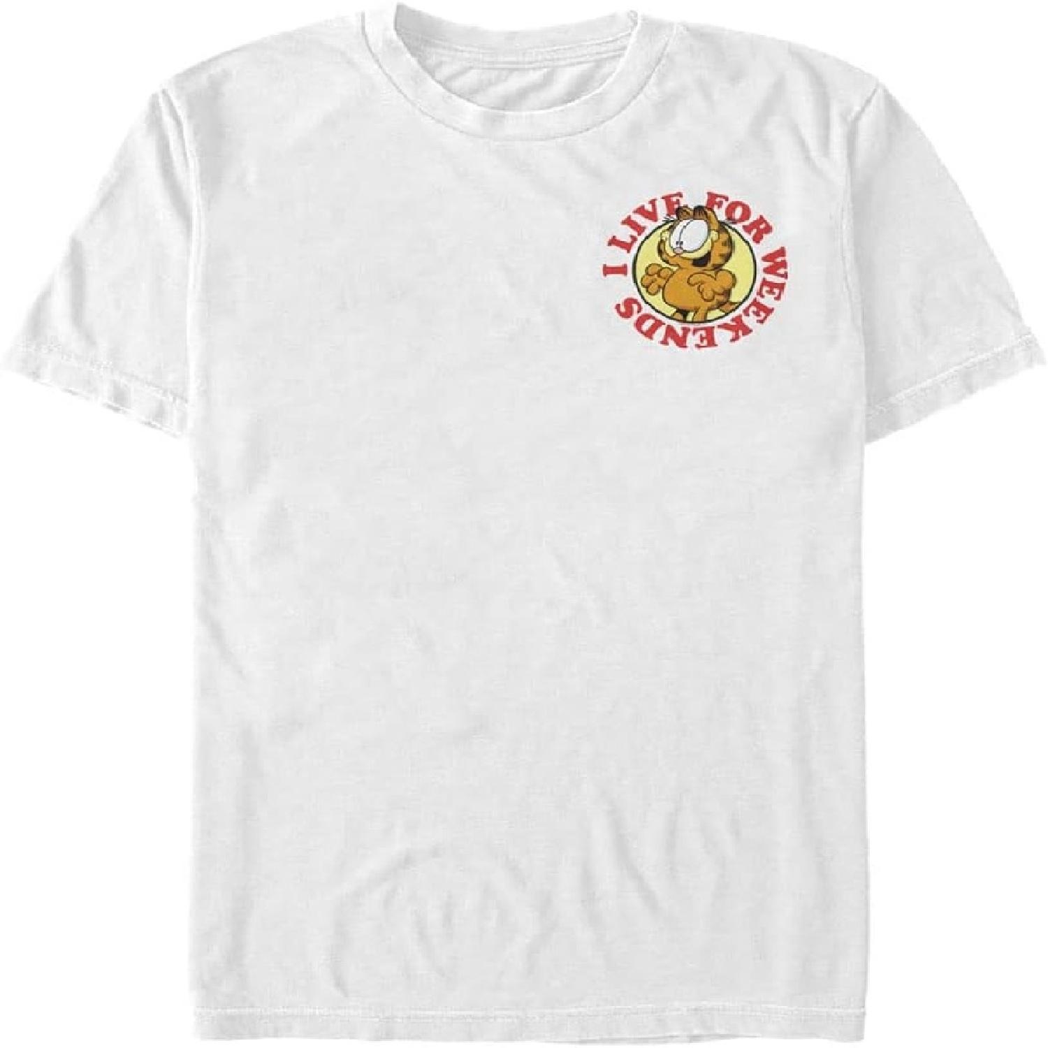 Nickelodeon Men s Big & Tall Garfield Loves Weekends T-Shirt S