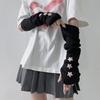 Subculture Arm Gloves Arm Covers Anime Party Fingerless Gloves for Dancing Party Arm Sleeves Teens Girl Arm Cover