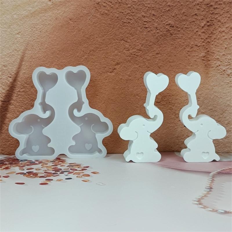 Elephant Balloon Silicone Candle Molds for Candle Soap Epoxy Resin Elephant Shape Silicone Molds for Gypsum Decoration