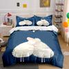 Cozy Sheep Decor Set Soft Comfortable Duvet Cover Bedding Set Included 1*Duvet Cover & 2*Pillowcases, Gift