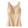 Autumn and winter plastic lift seamless thermal vest with chest pad integrated primer autumn clothes thickened no-wear bra
