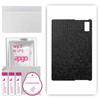 apgo Skin Sticker Film Foil Vinyl for the BACK Compatible with HTC A100, Scratch-resistant, Easy To Install - Black Honeycomb