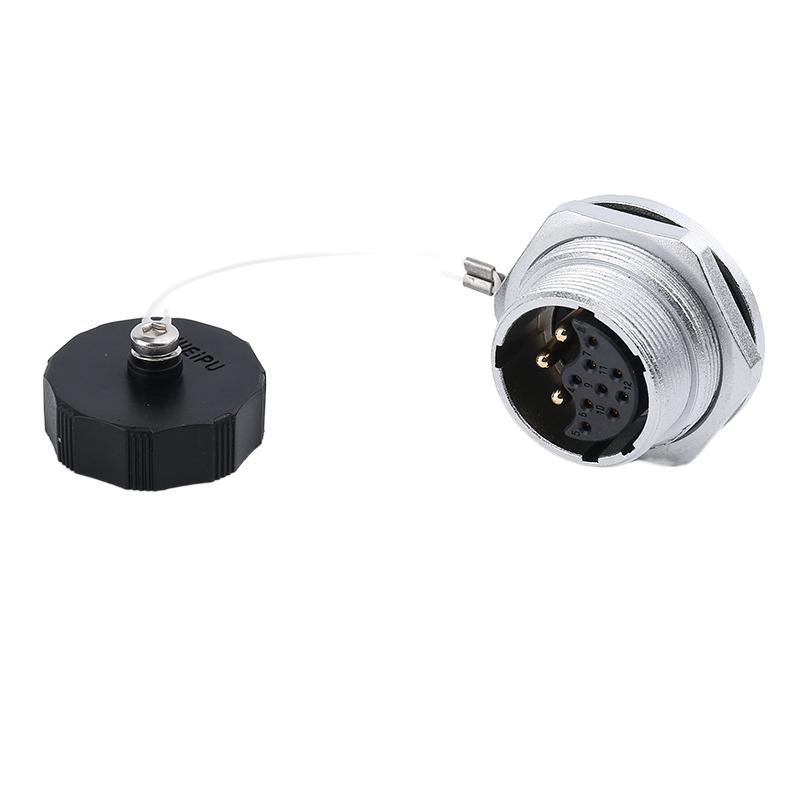 WEIPU WS24 TQ/ZMQ 2 3 4 9 10 12 19 Pin Electrical  Wire Soldering Charger Aviation M24 Connector Metal Power Adapter IP65