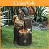 Charming Resin Squirrel And Duck Solar Fountain Garden Statue Unique Gift For All Occasions
