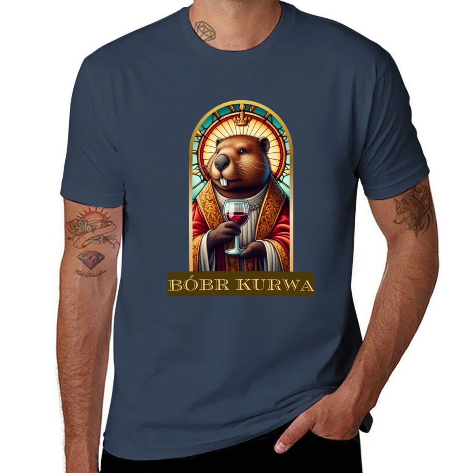 Saint Bbr Kurwa TShirt Summer Print Short Sleeve Tee S