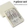 Nail clippers five-piece set, seven-piece set, nail clippers, ear picks, small scissors and other nail trimming tools