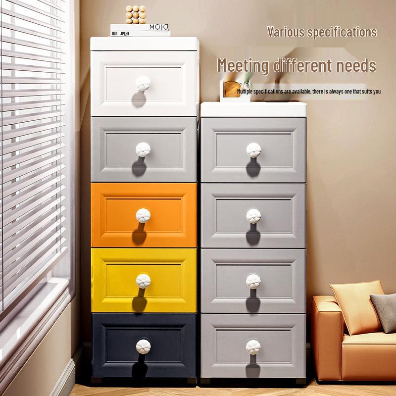 Morandi Multi-layer Plastic Drawer Storage Cabinet for Bathroom Use