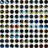 50Pcs 681012Mm Doll Glass Eye Round Dragon Cat Eyes In Pairs Flatback Cabochons Decoration Keychain Diy Accessories
