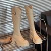 Women's Boots 2026 Autumn New Long Tube Boots Below Knee Thick Soled and Height Increasing Fashion Boots