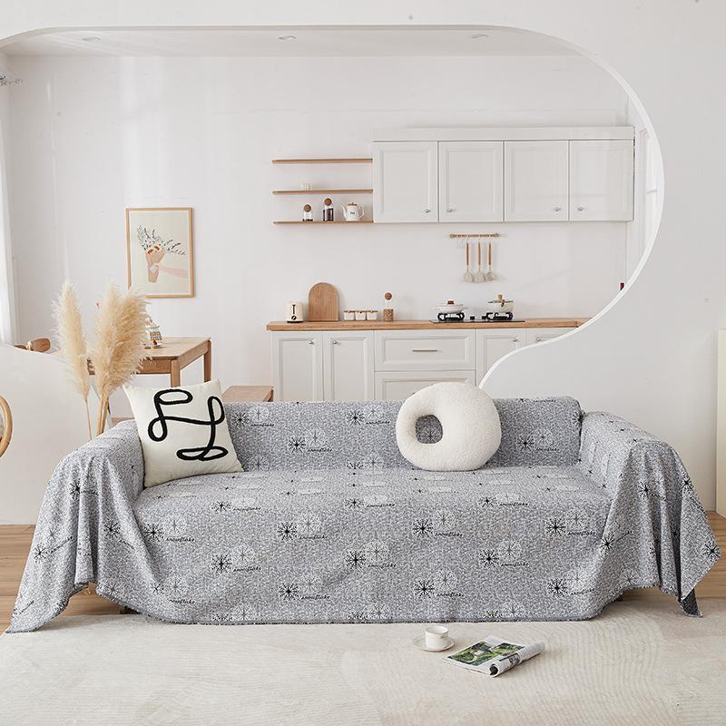 

Хлопковый жаккардовый двусторонний диван Полное покрытие Полотенце Цельный размер Большой размер · Современный минималистский «Четыре сезона» Универсальная комбинация «Один, два, три» 180*230cm