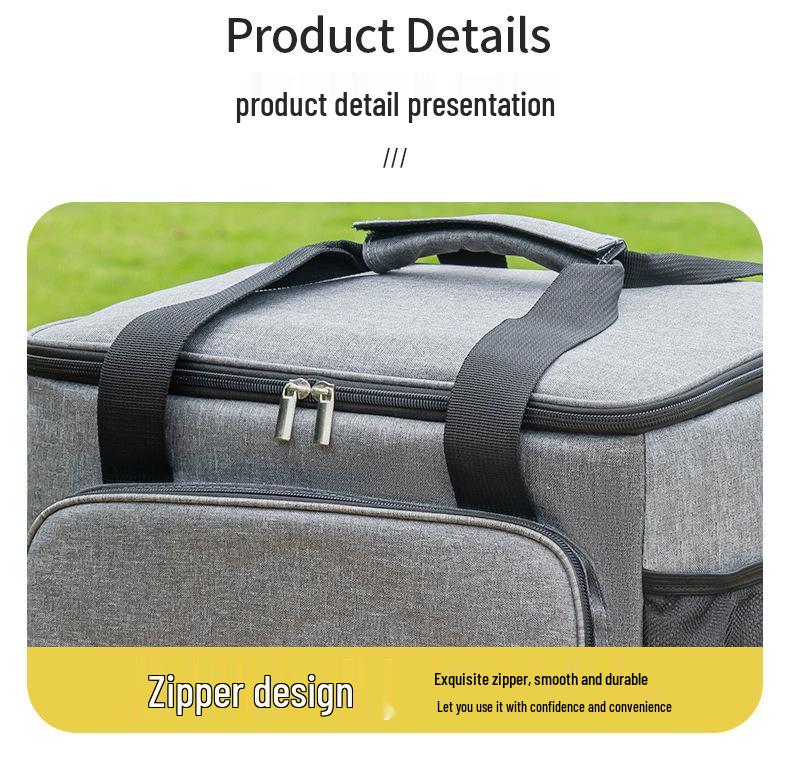 Large Capacity Insulated Takeaway Box for Outdoor Vending and Picnics