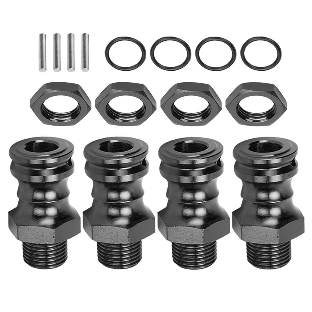 4pcs Aluminum Alloy 17mm Hex 23mm Wheel Extension Adapter for 1Celsius8 RC Car Model