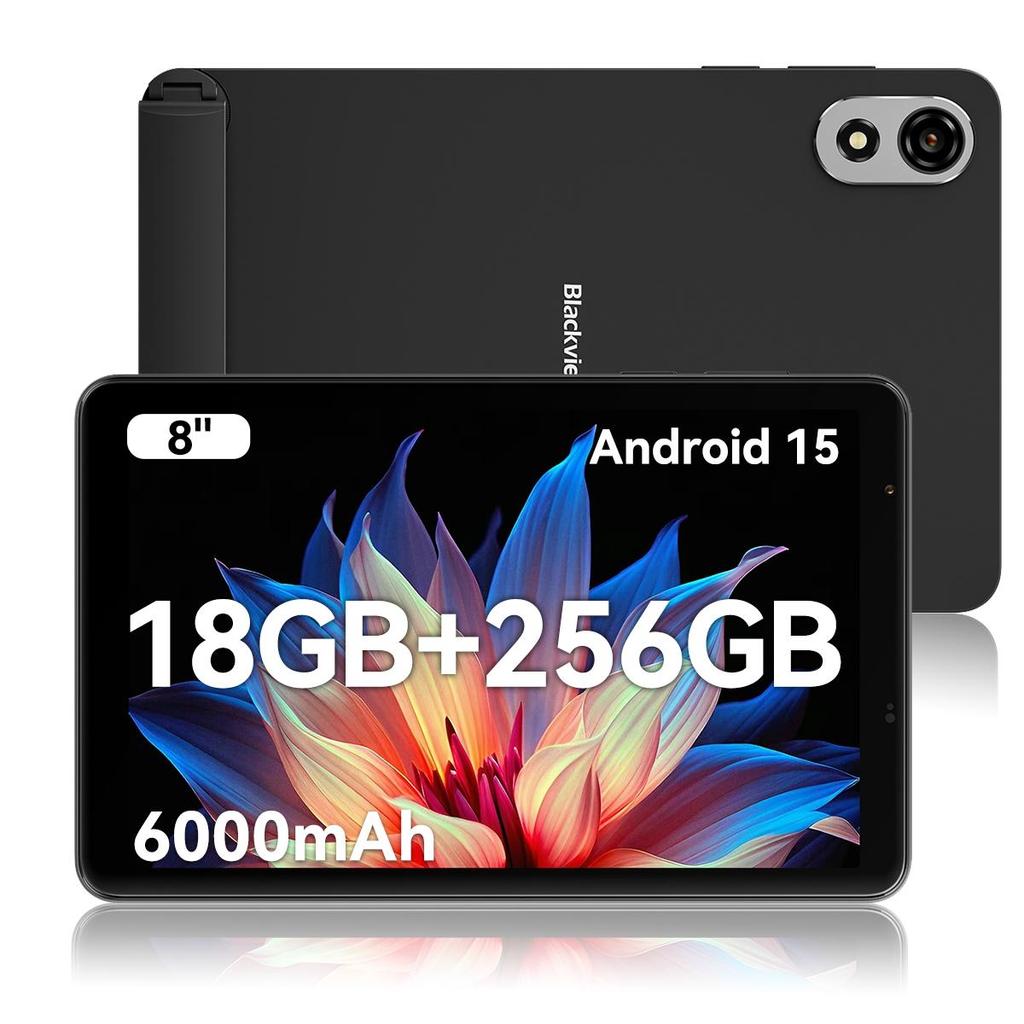 Blackview ZENO 1 8palcový HD displej AI Tablet Android 15 4/6GB RAM 64/256GB ROM 6000mAh motor 0820 Tablet