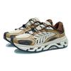 Li Ning Mountain Color Scenery Breathable Low Top Running Shoes Men's Yellow Gray Green AGLR079-1