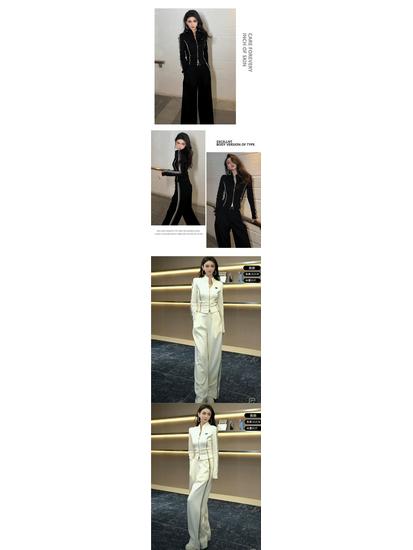 Women's Korean Style Casual Sportswear Set: Hooded Sweatshirt & Wide-Leg Pants (Spring/Autumn 2025)