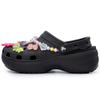 Classic Platform Clog Sweet Party Cute and Easy To Match Hole Shoes Women's Black