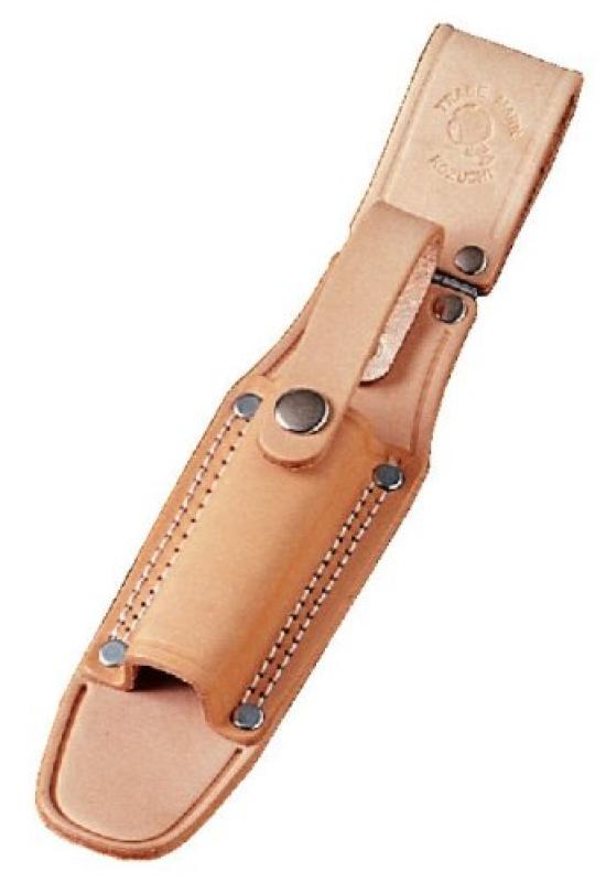 KOZUCHI Tanned Leather Ratchet Holder with Hinge and Stopper, Embossed, PL-05C