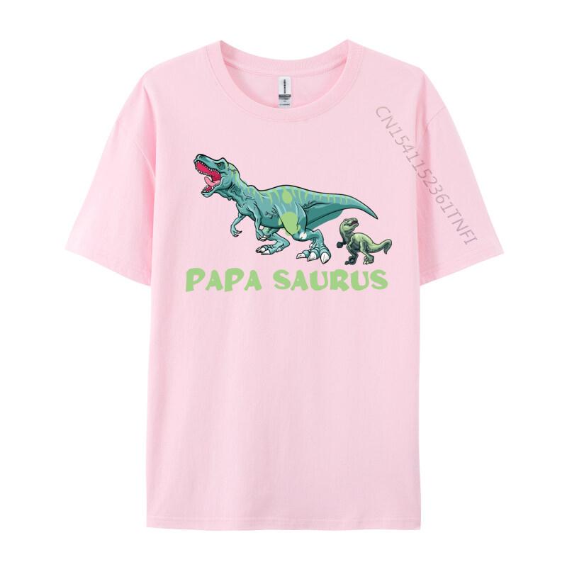 Papasaurus Tshirt Premium Cotton Men Tops T Shirt VALENTINE DAY T Shirt 2024 Newest Fashion Tops Shirts