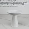 Marble high-footed round fruit plate decorative piece living room dining table surface travertine nut storage and display plate