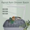 USB Electric Automatic Bird Bath Low-Noise Design Bird Shower Fountain  for African Grey