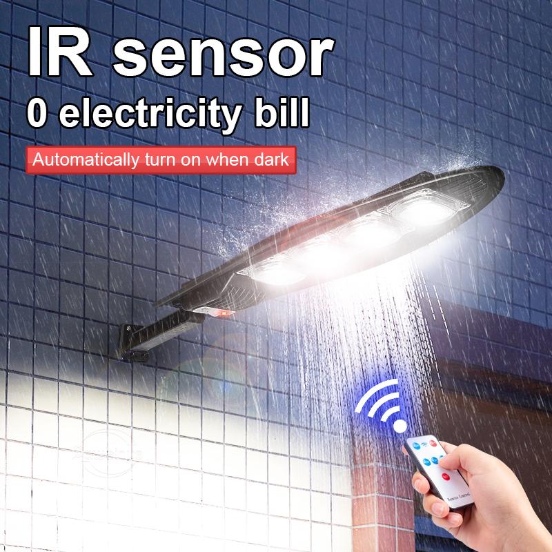 10000LM LED Solarleuchten Außen Garten Straßenleuchte mit Bewegungssensor und Fernbedienung Wasserdichte Wandleuchte für Garten