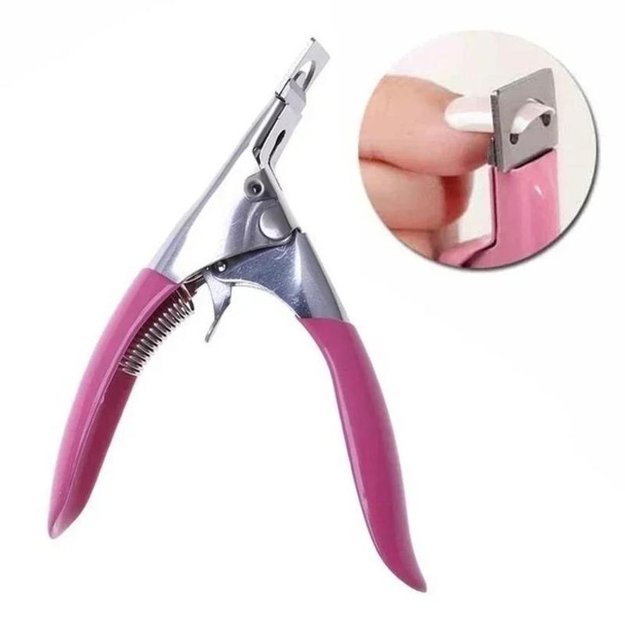 1PC Nail Art Clipper Special Type U Word Acrylic Gel French False Nail Tips Cutter Clipper Edge Cutters Manicure Stainless Steel