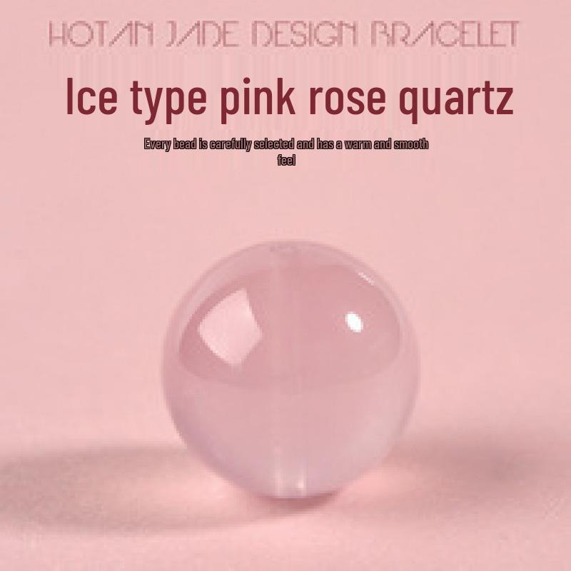 Rose Quartz & Strawberry Quartz Crystal Beads for DIY Jewelry