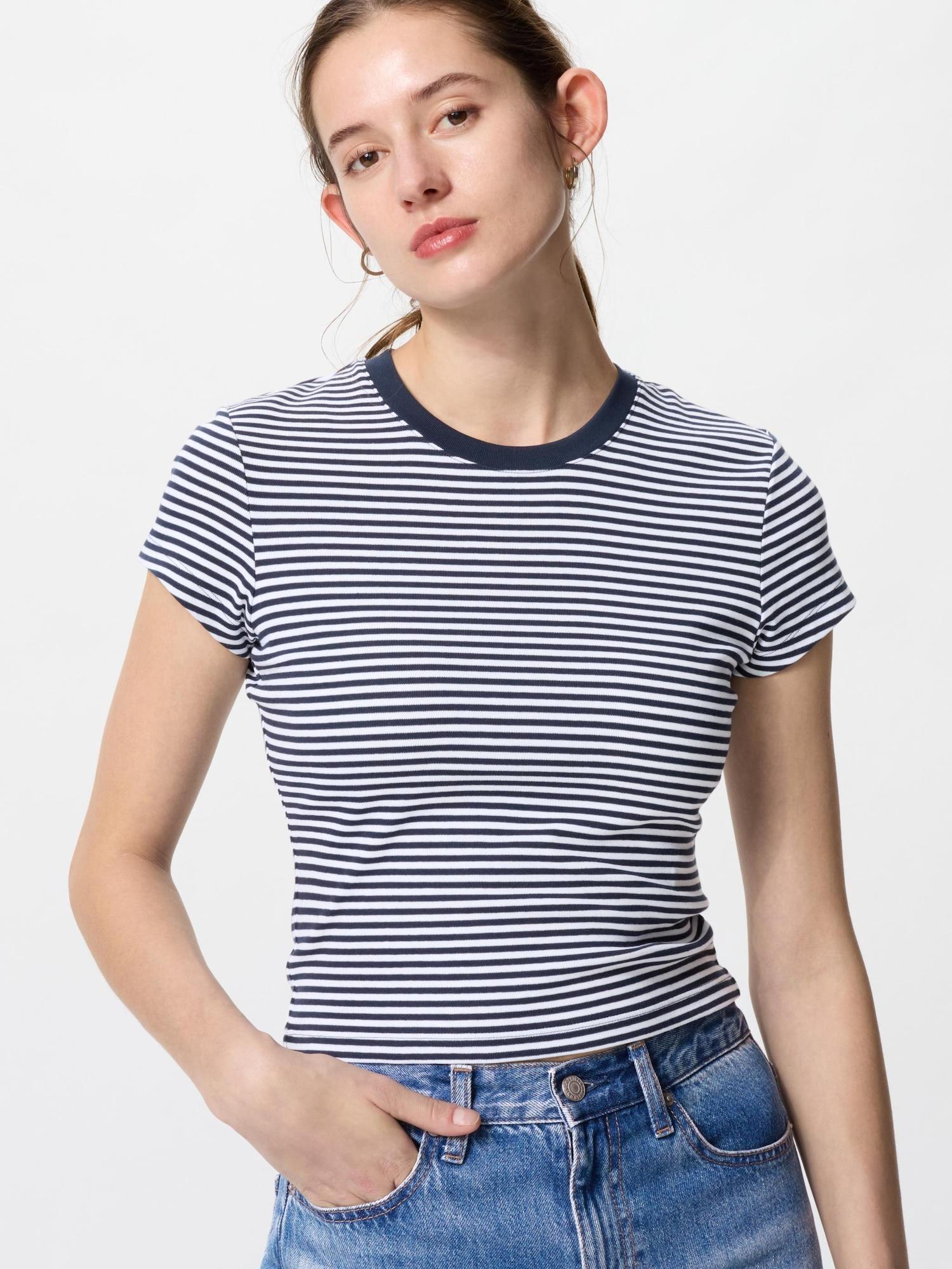

Uniqlo Мини-T sПолоска 69 NAVY/WOMEN S