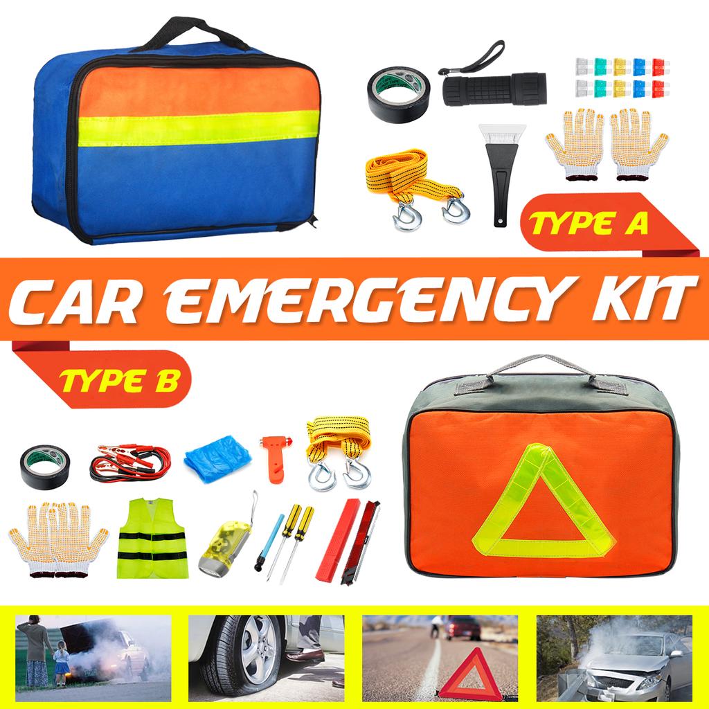 Buy Car Emergency Kits 17/14PCS Auto Roadside Tool Supplies Kit Bag