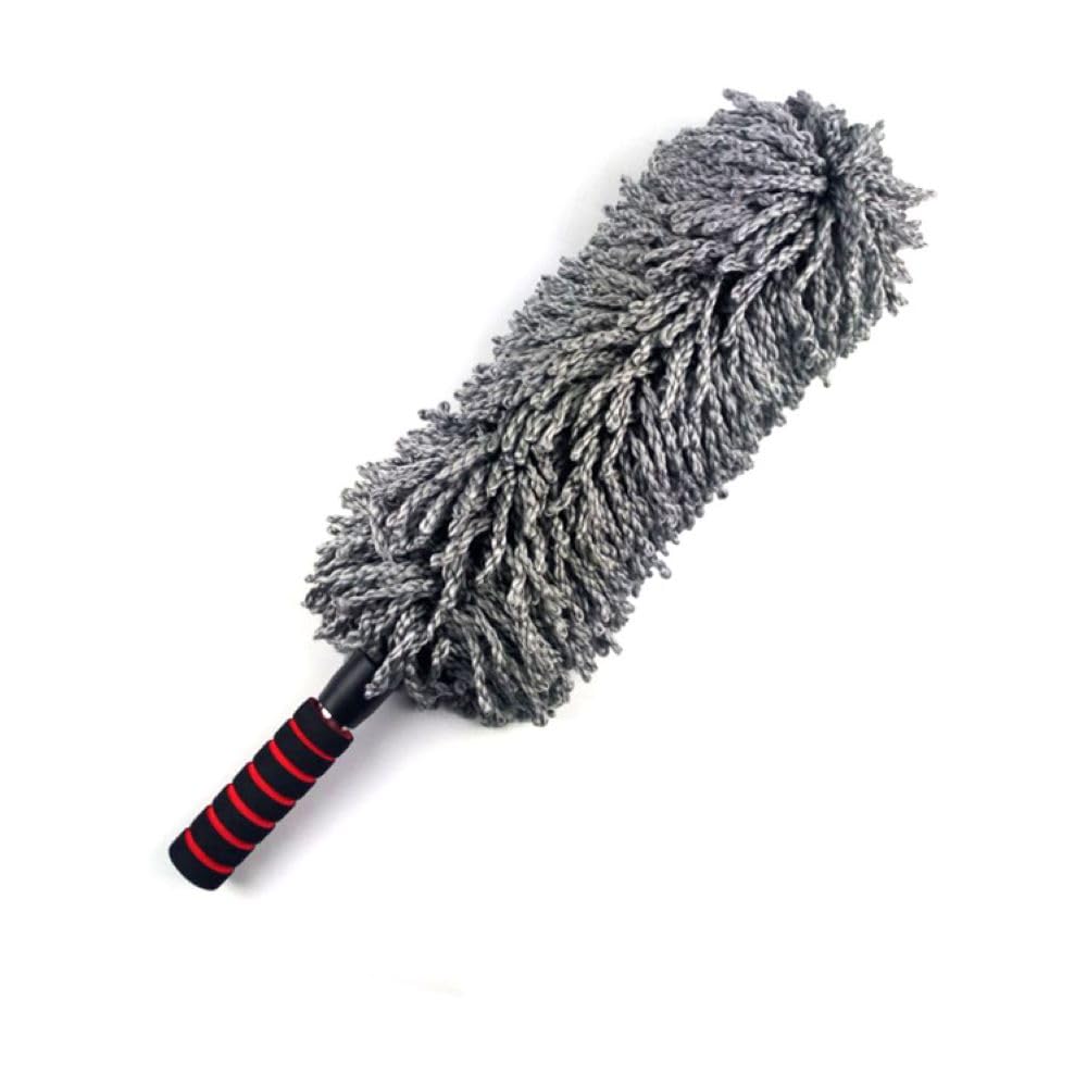 Car Wash Handy Mop with Extendable Dust Scratch Lightweight Brush, Removal, Resistant, (Gray) [Used]