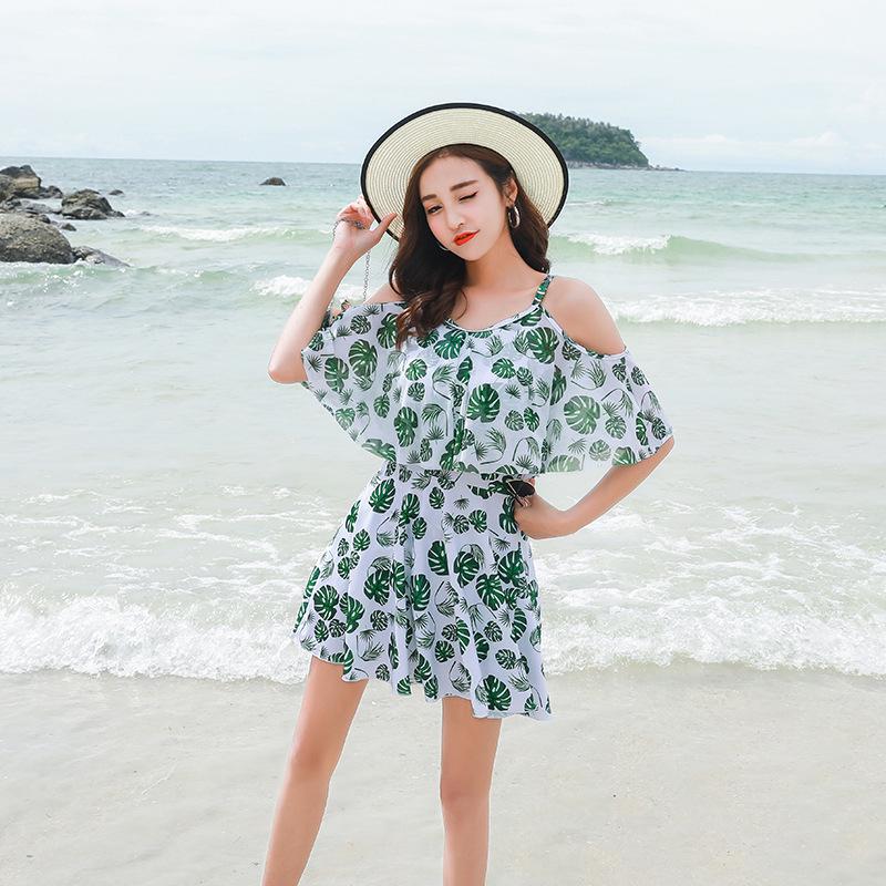 2025 Women's Fresh Print Slim Bikini Swimsuit for Outdoor Hot Springs