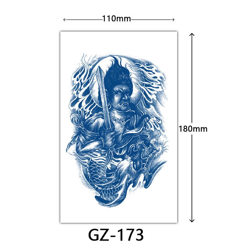 Herbal Semi-Permanent Tattoo Sticker, Animal English Totem Tattoo Sticker, Sweat-Proof Waterproof Tattoo