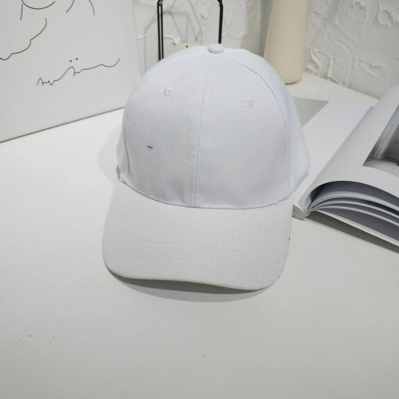 Hipster men and women versatile solid color baseball hat summer street black pink student sunshade cap couple