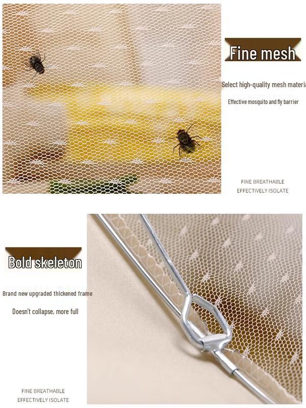 Zhaoran Rectangular Food Cover with Thickened Steel Frame