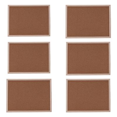 Wood Frame Corkboard Decorative Pin Board Cork Notice Board Cork Bulletin Board for Classroom Kitchen Office Display
