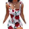 BITCED Women's Halter Printed One-piece Neck Sheath Waist Tight Dresses